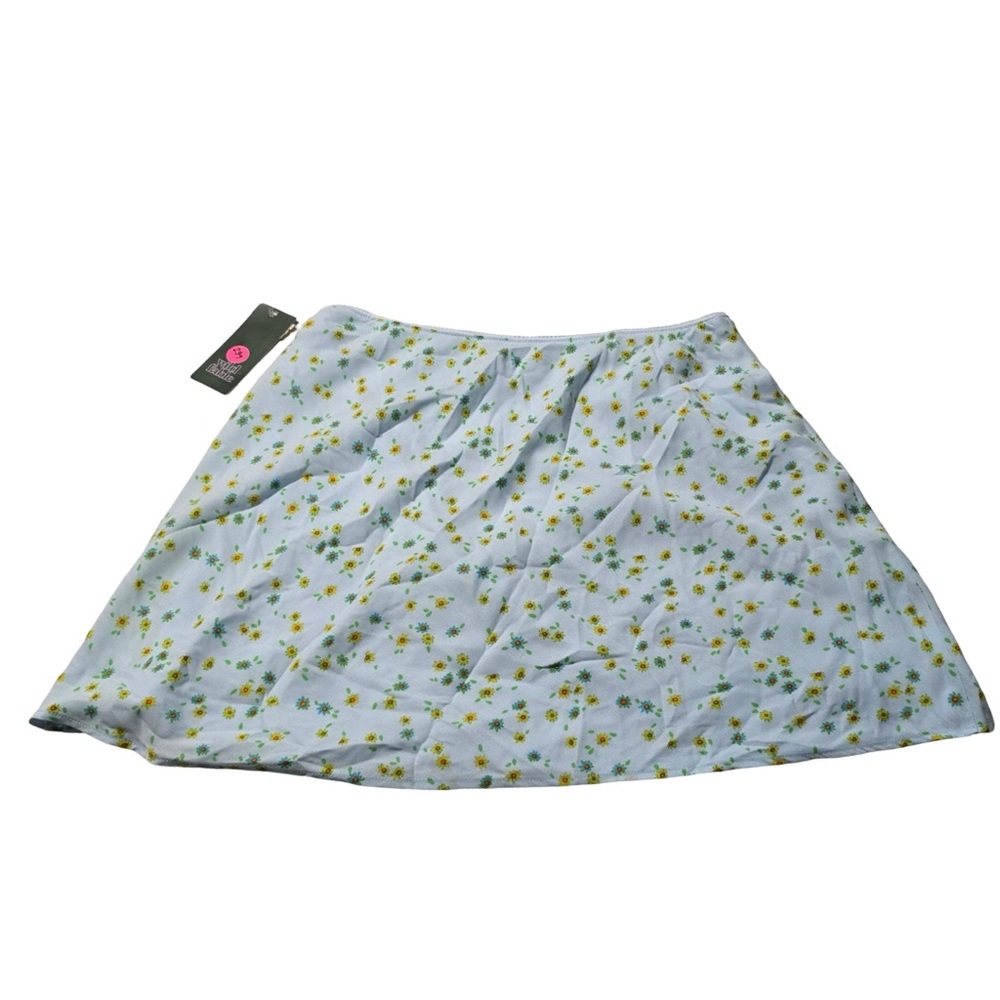 Wild‎ Fable Floral Mini Skirt Cottagecore Y2K Blue Women's M